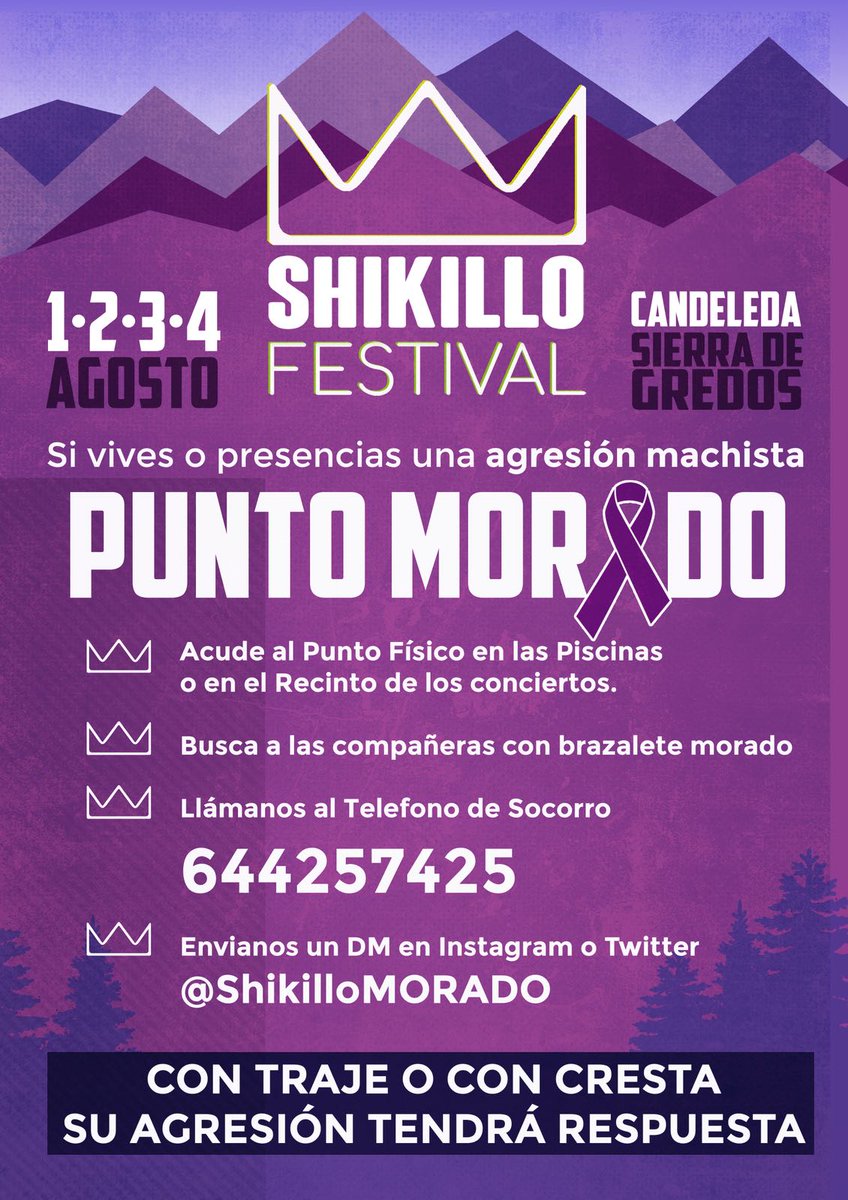 ShikilloMorado's tweet photo. Por un Shikillo libre de agresiones machistas!
Construyamos espacios seguros.

Si ves o presencias alguna agresión, acude o contacta. https://t.co/CIvbxind2v