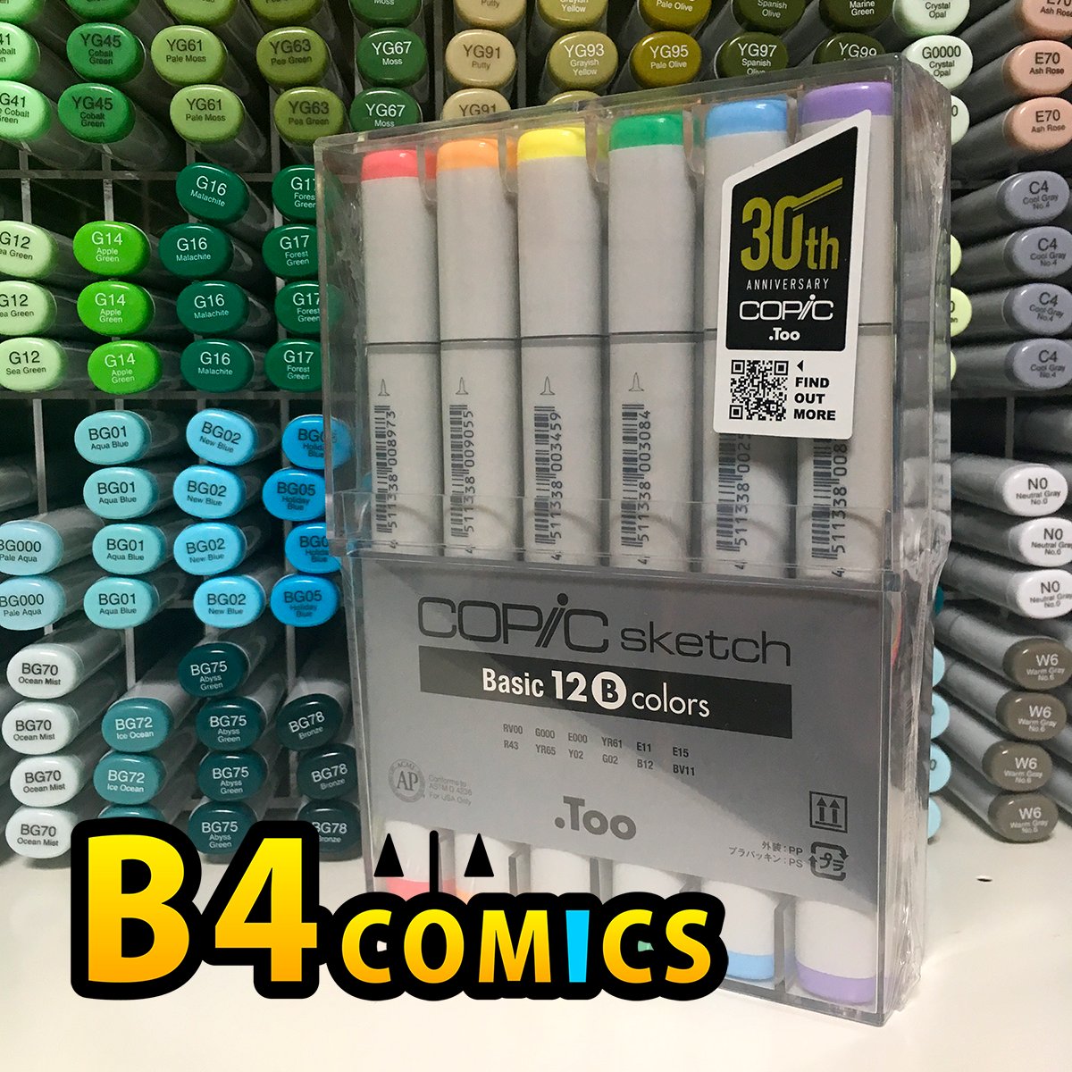 B4Comics's tweet photo. 🏆 Try to win .Too #COPIC sketch Basic 12B Colors set.
RT + Follow @B4Comics
Subscribe to https://t.co/fiEYTeJhBr YT channel 
🏁 3 august 2018, ~4, 5:00 PM 🇯🇵⏲️

Check shop : https://t.co/KPDc5dnqez
Will send the prize from #Japan to any country 🌍 
#giveaway https://t.co/eRxTljidzE