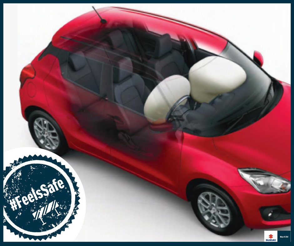 Suzuki_ZA's tweet photo. Our latest spunky hatch back is not only great to look at, it's also packed with safety features to give you peace of mind on the road, it #FeelsSafe. #SuzukiSA #AllTheRightFeels https://t.co/jN9NibcXQ3