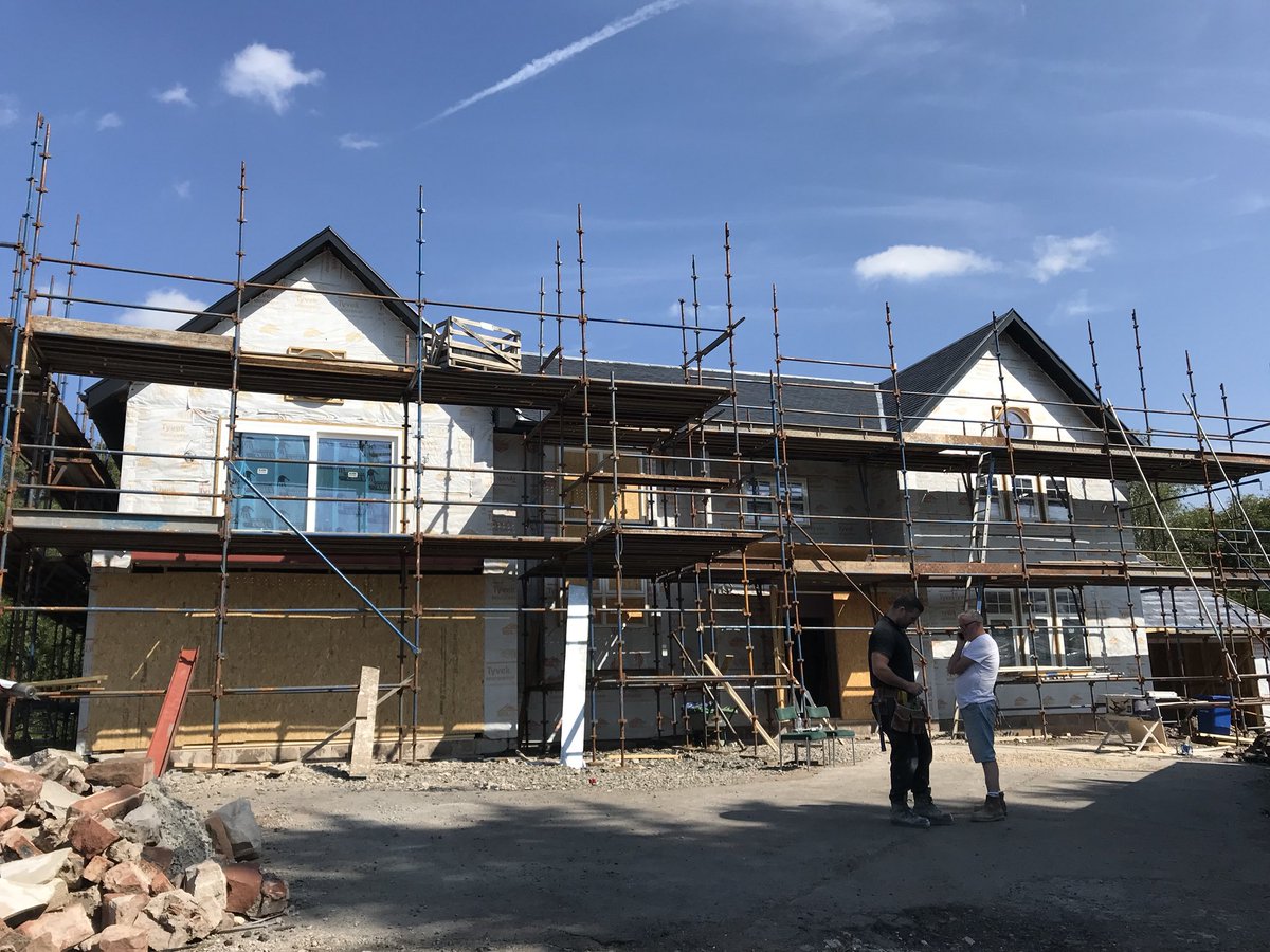 spatialgardner's tweet image. New house coming along nicely in Kilmacolm