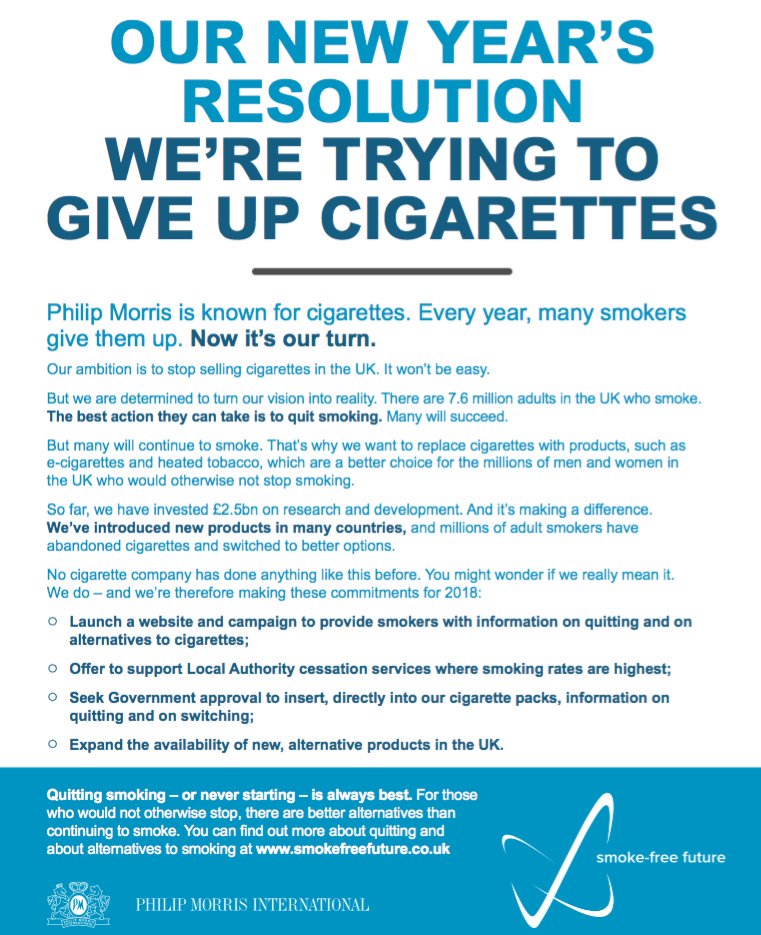 germanytest1's tweet photo. It's time for a drastic #change: let's turn #vision into reality and create a smoke-free future. Our ambition is to convince all adult consumers to switch to our risk-reduced products. Improvement via #innovation
 (cont) https://t.co/PEB2dtzenV https://t.co/pI6OZzO20u