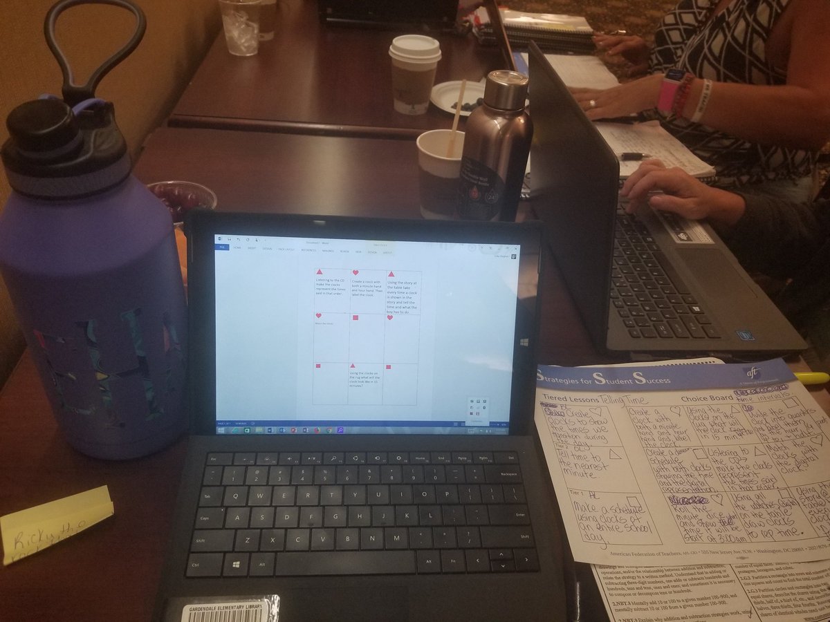 Erikahughe3boys's tweet photo. Its work day!!!! Getting all of our lessons finished and in! Last day! We are applying what we have learned!!!

#AFTSSS2018 @Jefcoaft https://t.co/c7MfSqzCPF