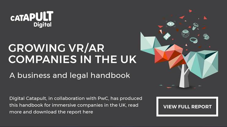 Launched today: the new business and legal handbook for immersive companies! We’ve worked with <a href="/PwC_UK/">PwC UK</a> to give you the key aspects on how to successfully grow your #VR #AR business in the UK. Read more here pwc.to/2LjOYpX #ImmersiveInsight <a href="/innovateuk/">Innovate UK</a>