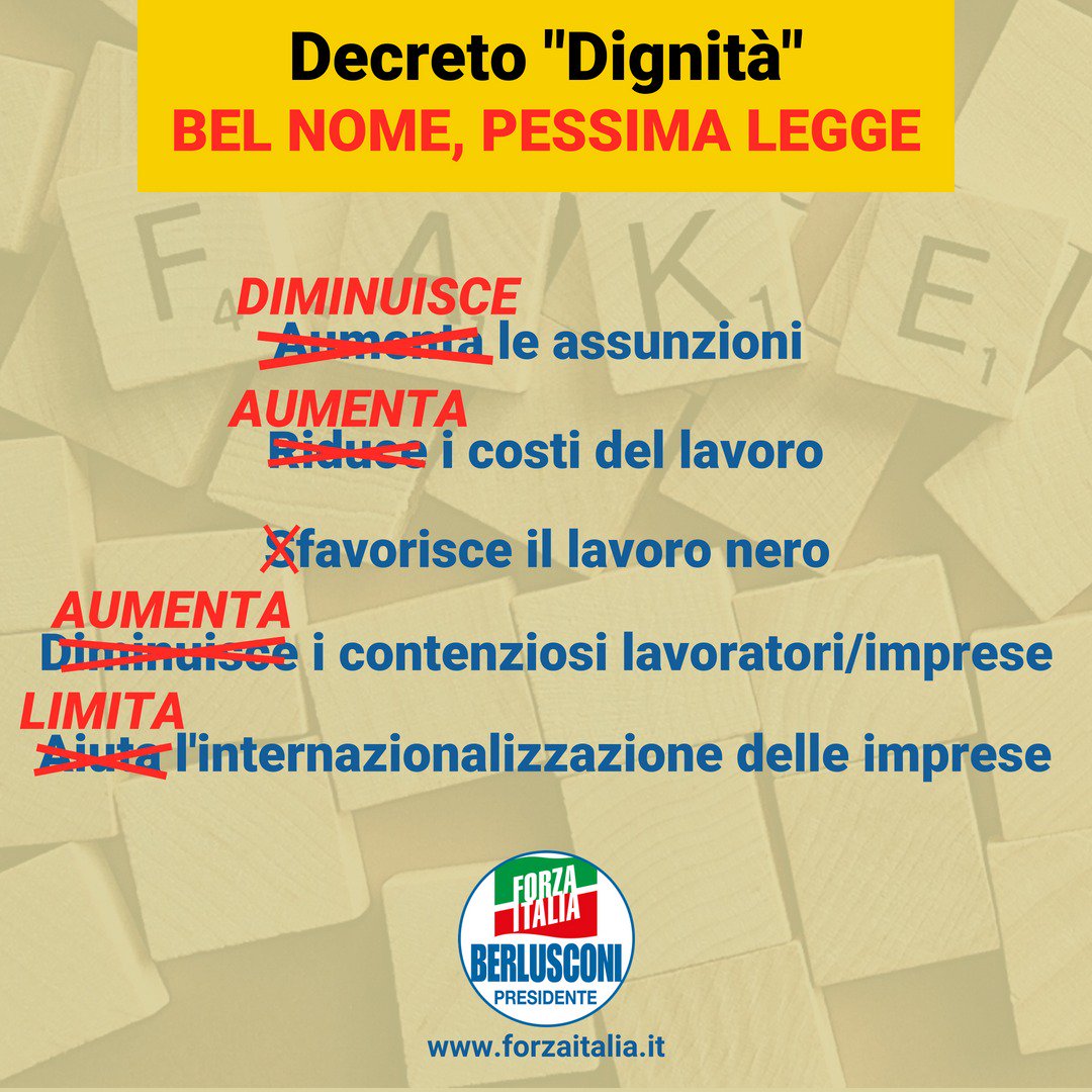 Una pessima legge con un nome azzeccato. <a href="/forza_italia/">Forza Italia</a>