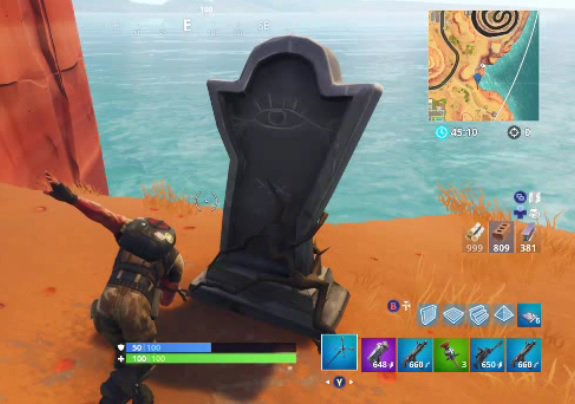 i did the climb tonight it s a bit of a hike but a fun one chappadoodle fortnite muselk gravestone easteregg pic twitter com wyffhdetuk - fortnite tombstone easter egg