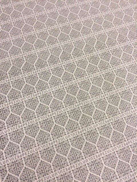TsongaTextiles's tweet image. Repeat pattern made up with our client&apos;s logo - printed on poly cotton twill to make up uniforms. #Pezulu #screenprinted
