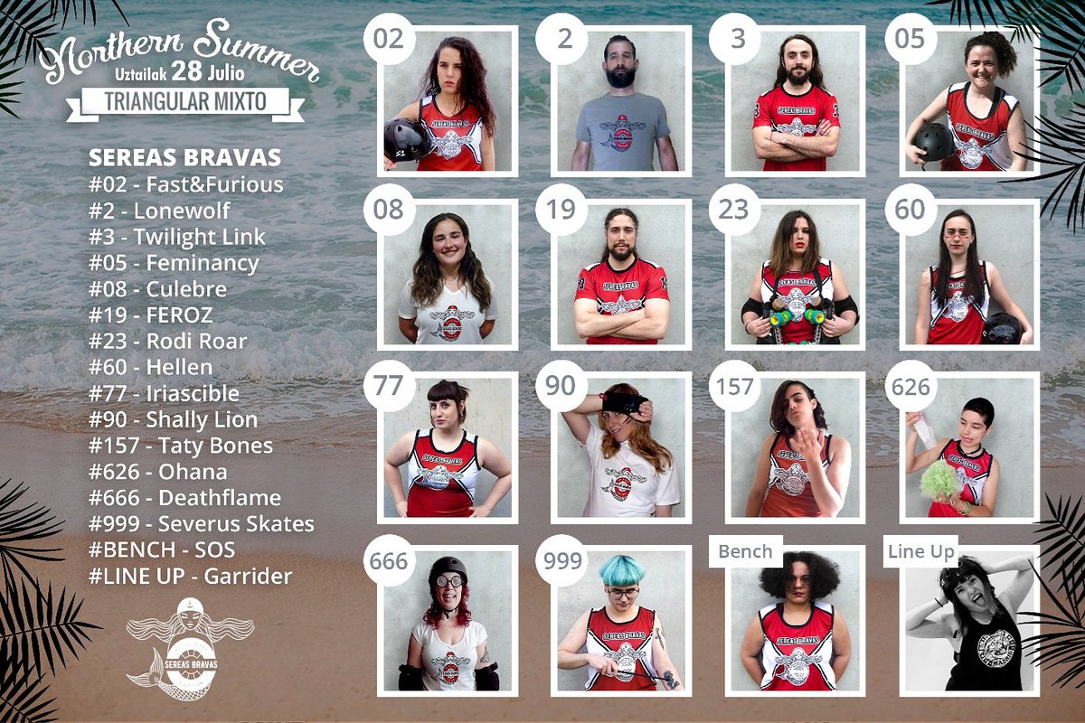 Aquí  tenéis los maravillosos roosters de nuestros tres equipos y los Zebra Team para este sábado 28!
No os lo podéis perder!
Hemen dituzue larunbat hontako gure hiru taldeen eta Zebra Team-aren roosterrak!
Anima zaitezte!
#easoavengers #northernsummer