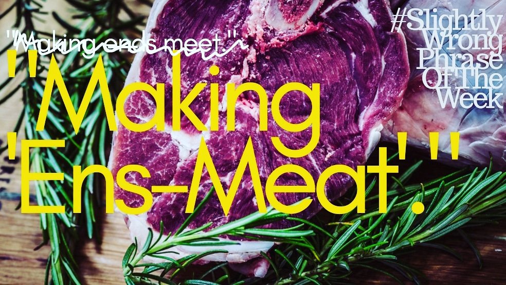 PeopleIMadeUp's tweet photo. #SlightlyWrongPhraseOfTheWeek from our friend @LuptonSam of Episode 3 fame...
"Making 'Ens-Meat'"
Listen here: https://t.co/qrtrYYkdOu
#aysdya #acting #wrongphrase #podcast https://t.co/a3IArWGUbJ