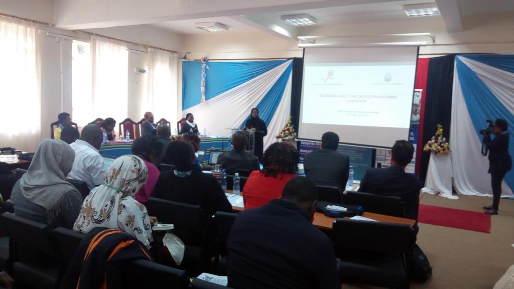 The Madrasa ECD program's model involves: community involvement, caregiver engagement, integrated curriculum, teacher development, school environment and holistic child centred development.
- Samira Mbarak, MECP, Kenya
#ECDAgenda #KuzaMtoto