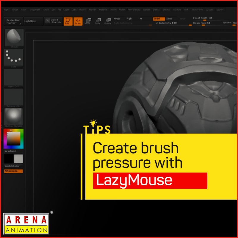 animationarena1's tweet image. If you don’t have a tablet and are using a mouse, a good way to simulate pressure is to use the LazyMouse under Stroke.

#AnimationTips #AnimationGuide #LearnAnimation #AnimationProfessional #AnimationTricks #AnimationShortcuts