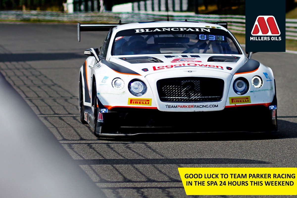 Wishing the best of luck to our Technical Partner <a href="/teamparkeracing/">Team Parker Racing</a> who are competing in the <a href="/24HoursofSpa/">CrowdStrike 24Hours of Spa</a> this weekend.