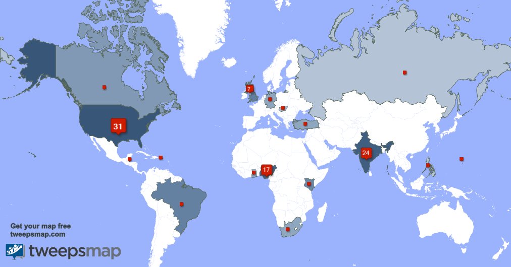 freshvibes5's tweet image. I have 126 new followers from India, USA, Brazil, and more last week. See tweepsmap.com/!freshvibes5