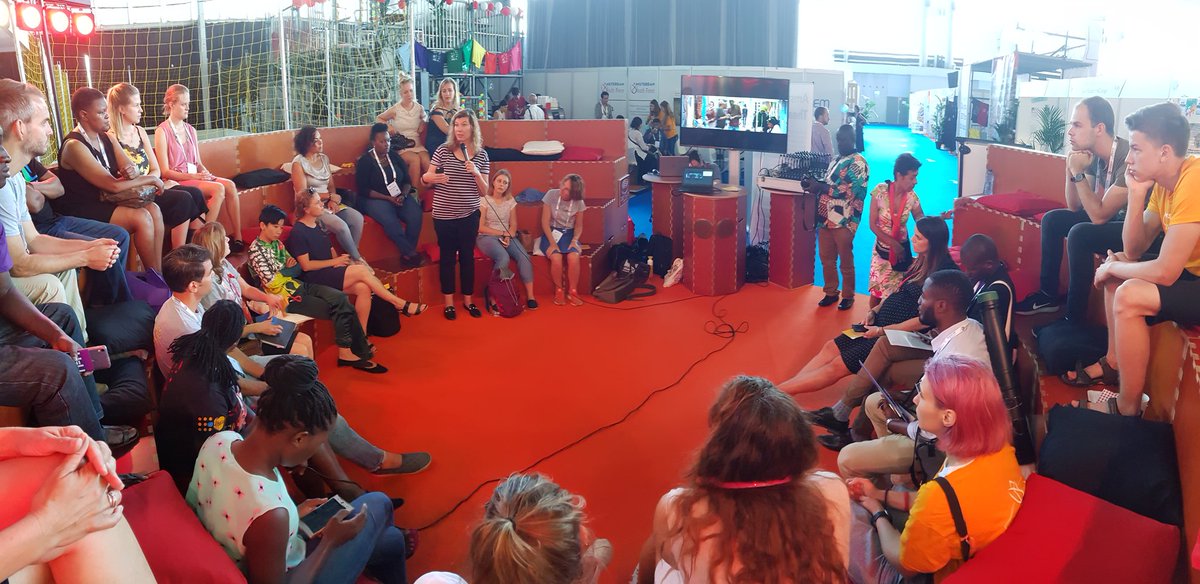 JoepLangeInst's tweet photo. "In Kenya, almost everything is mobile. They're way ahead of us" Our last #TriggerTalk at #AIDS2018 has begun! We're discussing technology, finance, behavior and so much more. Come join us and share your opinion! @ Amsterdam Theater, GV https://t.co/FQi0FWOQ6n