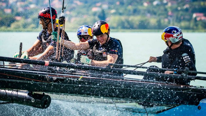 Max and Daniel join the Red Bull Extreme Sailing team ahead of the Hungarian GP.