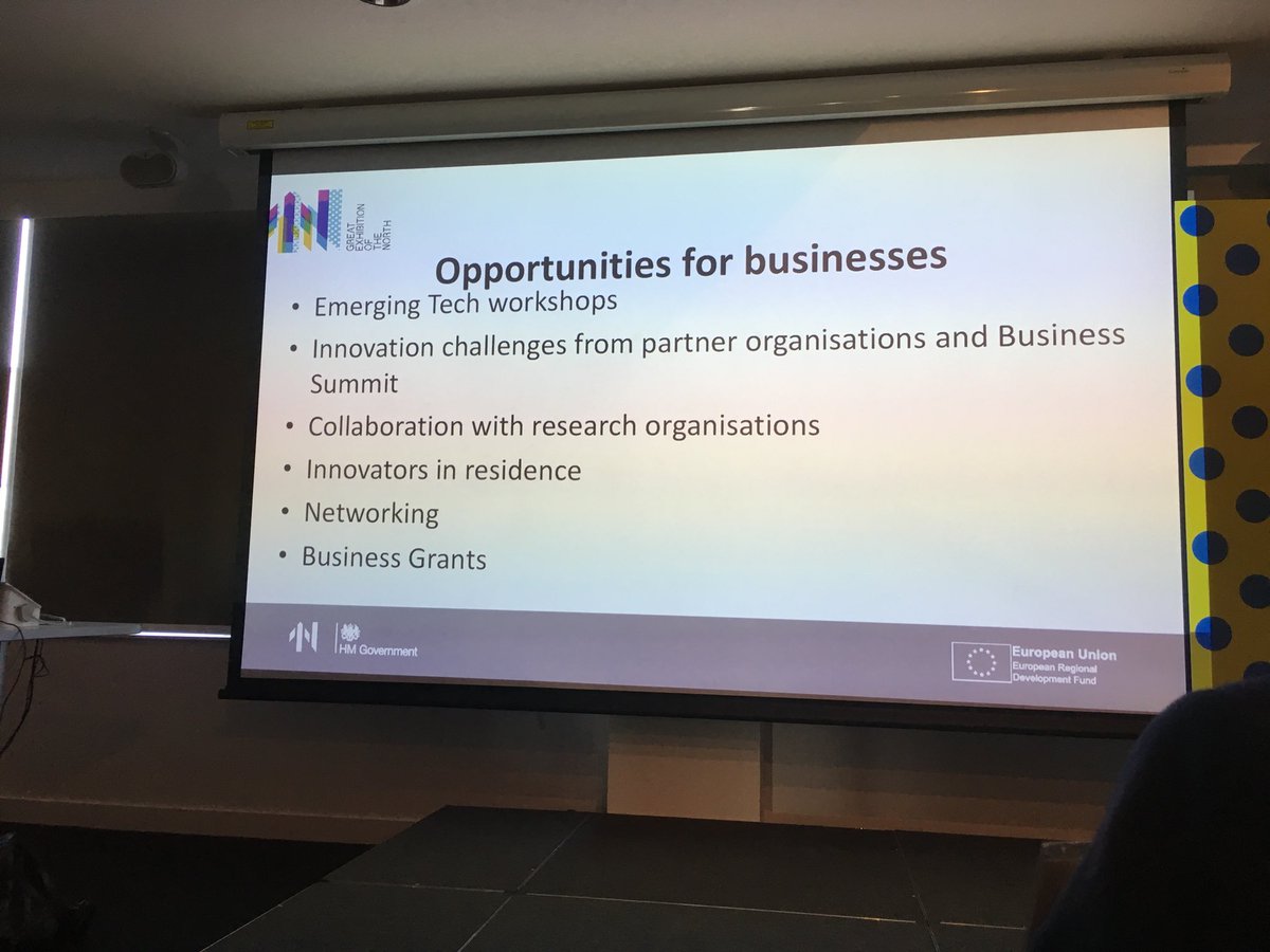 paulkosh's tweet photo. Simon Green @SimonGreenNcl, CEO of Innovate NE and @SuperNetworkNE, introduces the opportunities and grants offered by the GX Project (led by @NGinitiative, delivered by @UrbanForesight and Innovate NE). @getnorth2018 #GetNorth2018 #GetTech2018 https://t.co/TZmpC98IgZ