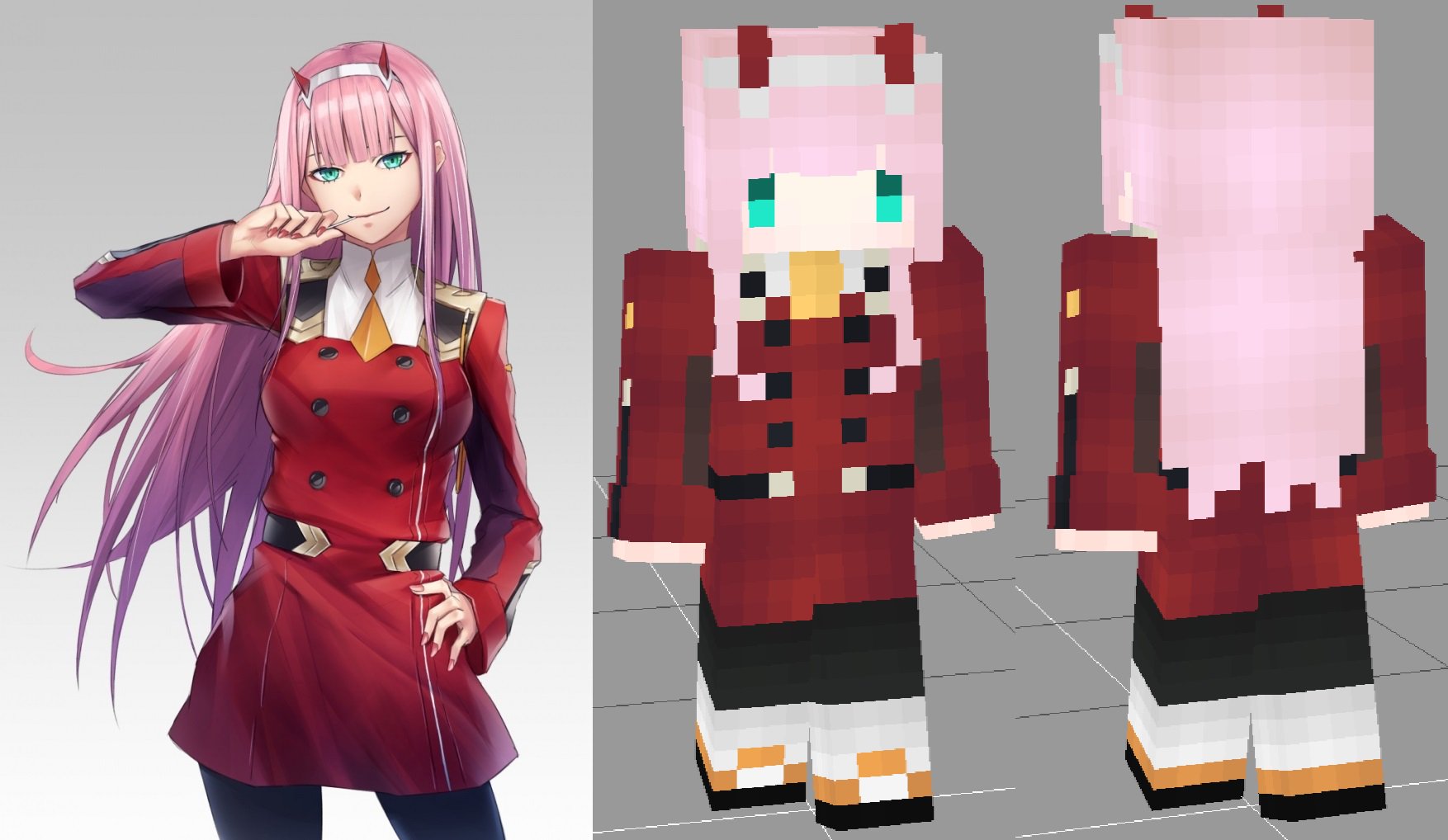 Minedoll ギルドオーナーのハイピクセルレベルが100になったので プレゼントを作りました ダーリン イン ザ フランキス の ゼロツー を作りました マインクラフトスキン Mcskin マインクラフトダリフラ T Co Aycdre2h2x Twitter Minedoll ギルドオーナーのハイピクセルレベルが100になったので プレゼントを作りました ダーリン イン ザ フランキス の ゼロツー を作りました マインクラフトスキン Mcskin マインクラフトダリフラ T Co Aycdre2h2x Twitter