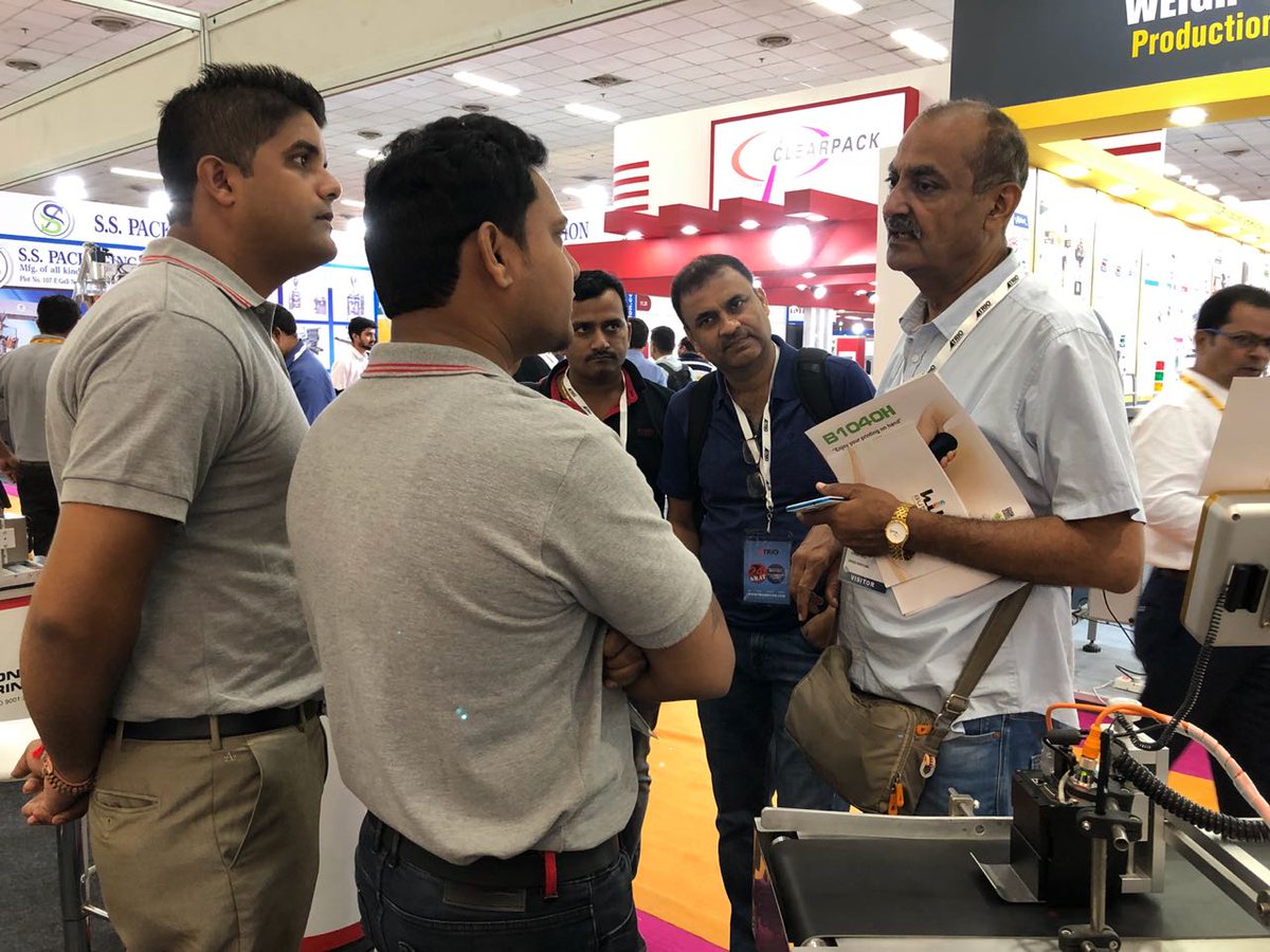 controlprintltd's tweet image. Busy day 2 at #PackPlus2018.....Don’t miss the chance to visit us at Hall No.11, Stall No.11.16, 25th to 28th July 2018, Pragati Maidan, New Delhi.