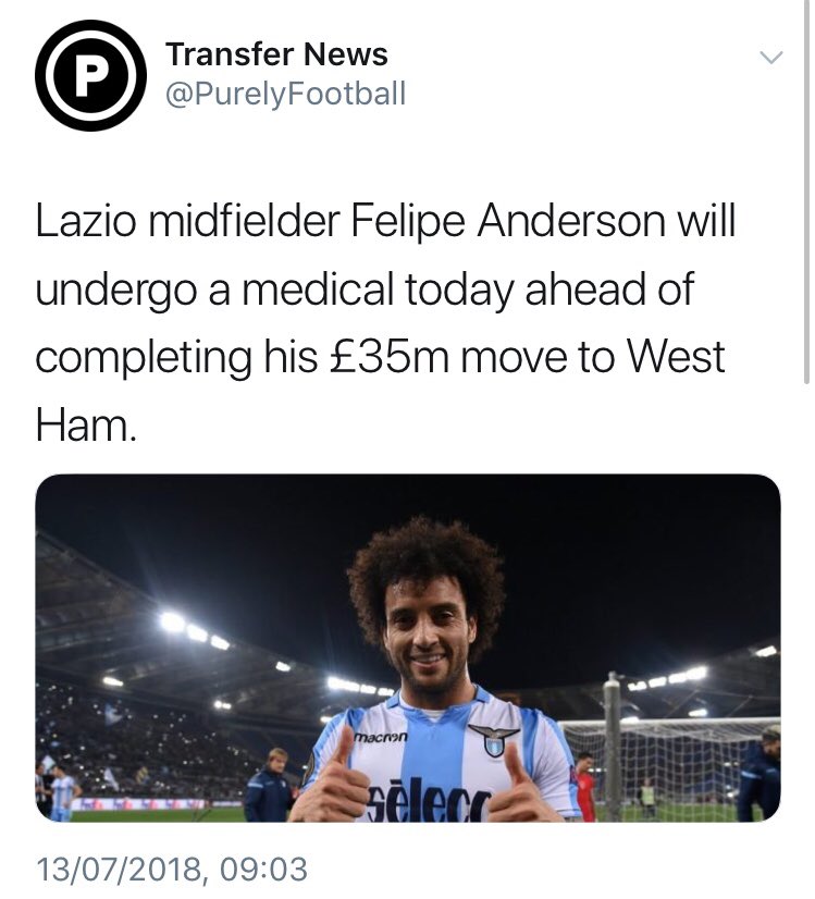 LiverpoolClips's tweet photo. Ronaldo✅
Torreira✅
Mahrez✅
Felipe Anderson✅

@PurelyFootball reported them before they were official👏

Want breaking transfer news for the rest of the summer? You should definitely follow them🔥 https://t.co/VEABM4ixGC