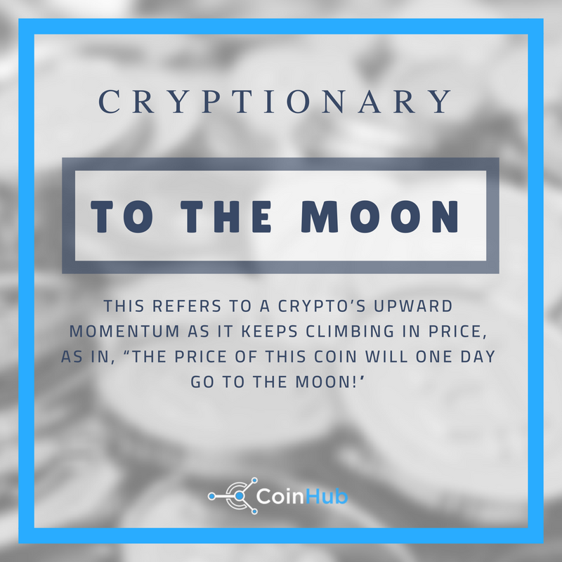 CoinhubEX's tweet image. #Cryptionary - Your guide to all the Cryptocurrency Terms. Today's term: TO THE MOON