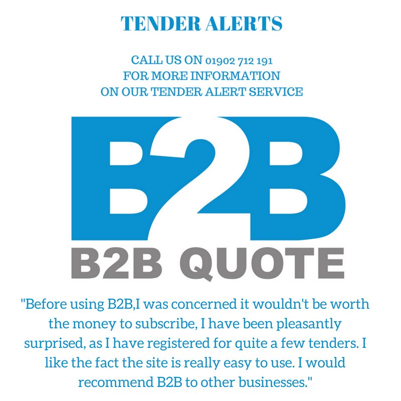 b2bquoteTenders's tweet photo. Why register for tender alters? We offer a tender alert service matched to your individual business profile, receive twice daily tender alerts - save yourself money and time! No need to filter, you tell us what you want to receive #GetInTouch #AlertService @Klick_Business https://t.co/JzvfV2EfOf