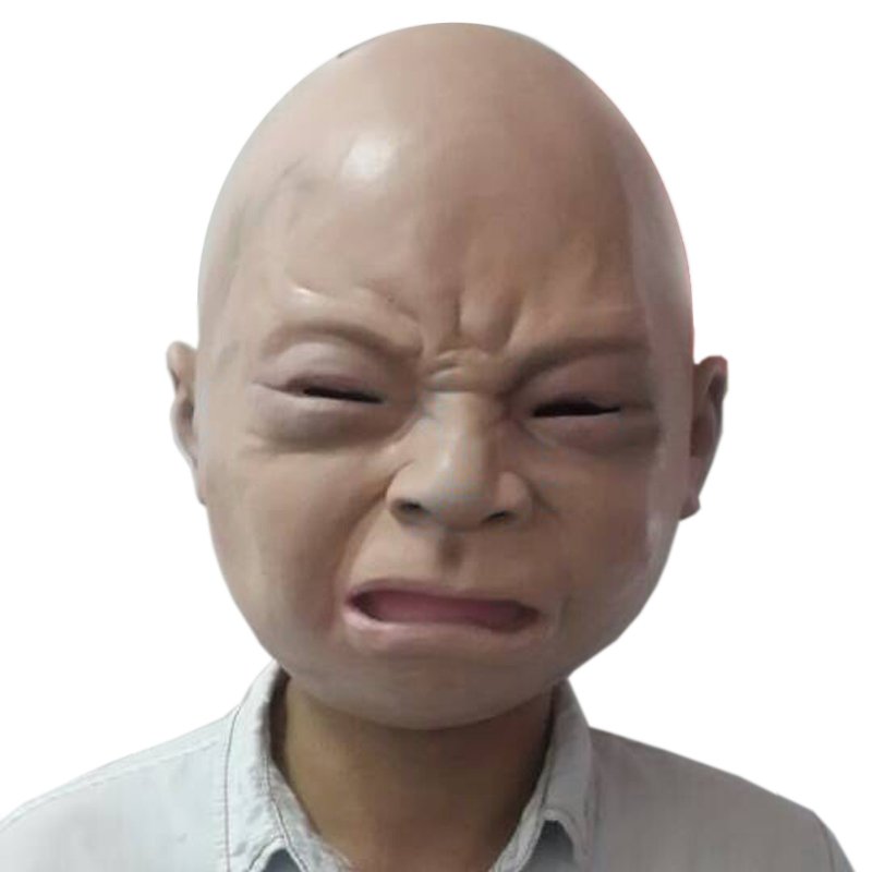 CraftyMask's tweet image. Creepy Halloween Cry Baby Mask Full Head Latex Rubber Masquerade Mask Funny P ... craftymask.com/creepy-hallowe…