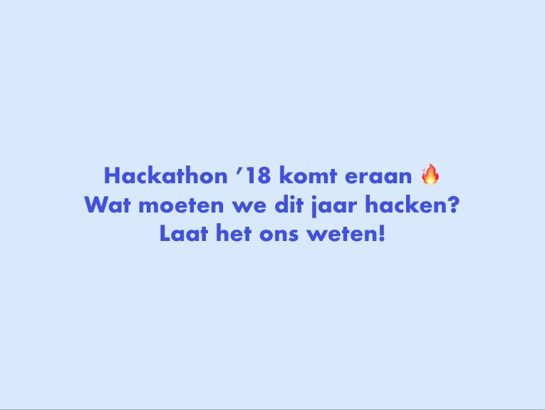 dukeandgrace's tweet photo. Volgende week is het weer zover! 48u experimenteren, uitvinden, maar vooral knallen 💥
Een greep uit de vorige jaren: Fret (levering lunch), Alexa meets Harmony, Teem (meeting rooms reserveren),..
👉 Laat ons weten wat wij deze keer moeten hacken!
#hackathon #whackathon https://t.co/0zAa761nIZ