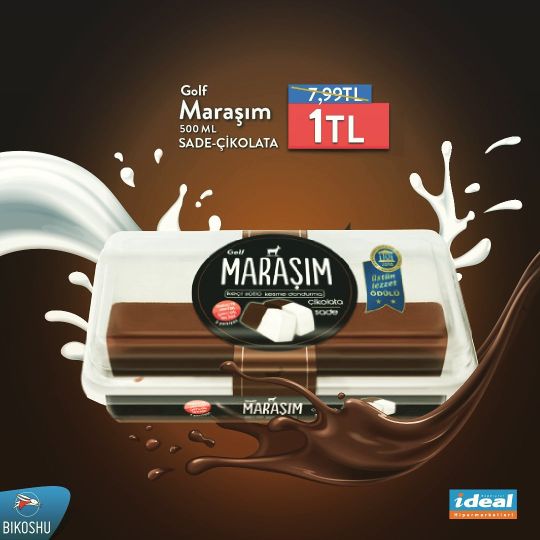26 Temmuz - 01 Ağustos tarihleri arasında Bikoshu ile İdeal Hipermarketleri’nden vereceğiniz 50TL ve üzeri siparişlerde Golf Maraşım Sade - Çikolata Kesme Dondurma (500ML) Sadece 1TL!
kampanya.bikoshu.com
#bikoshu #siparis #alisveris #Persembe #İstanbul #market