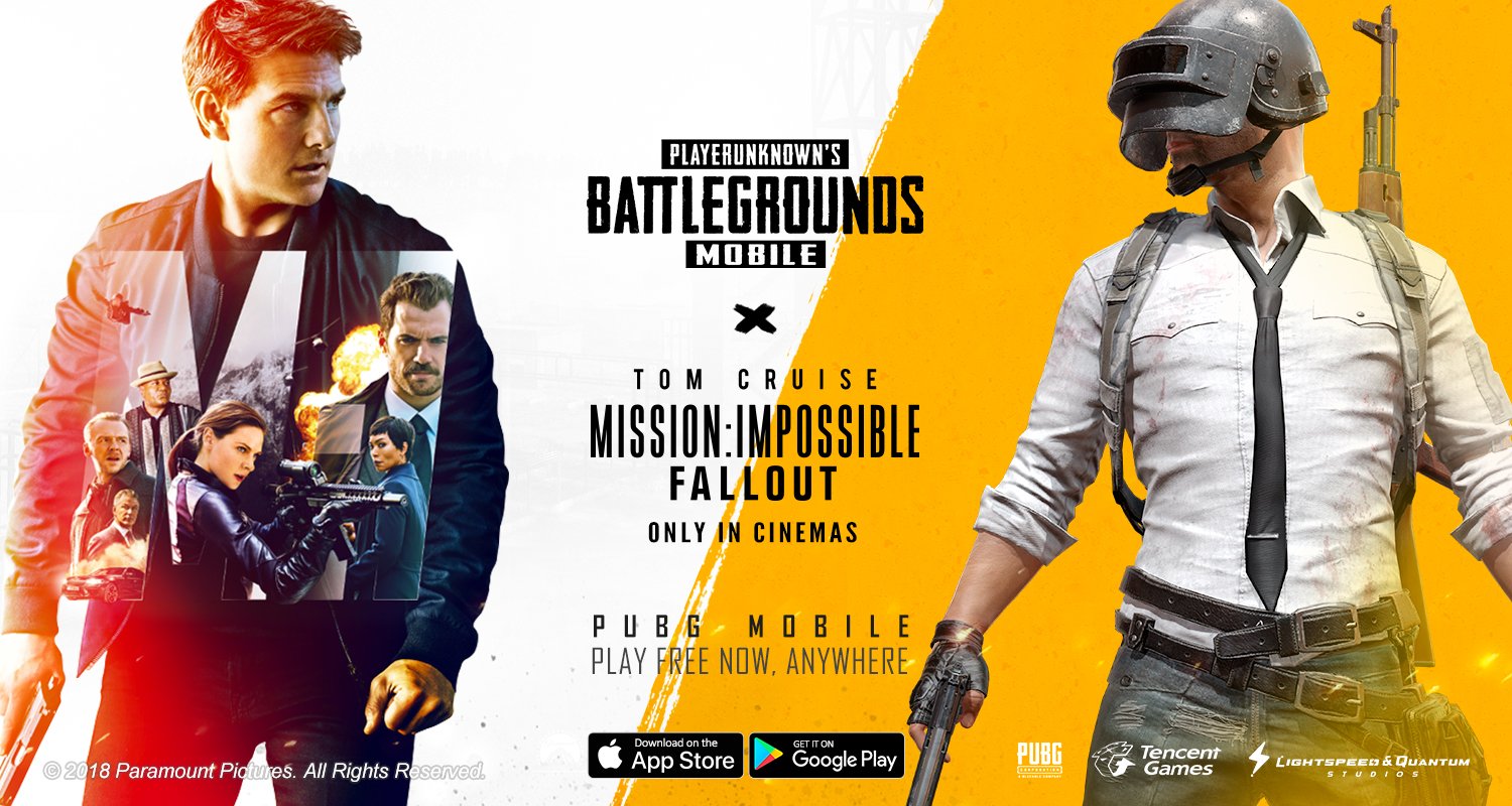 PUBG Mobile ganha conteúdo exclusivo de Missão: Impossível - Efeito Fallout