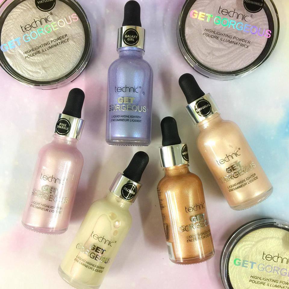 Just Essentials on "Get Glowing Summer with the new range of Technic Cosmetics powders and liquid highlighters 😍 They are SO and will keep you glowing all day