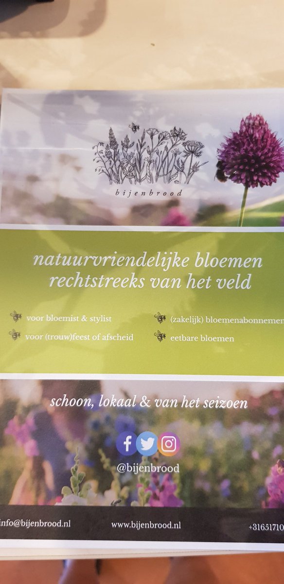 reservebosw8er's tweet photo. Op onze balie pronkt een prachtige bos natuurvriendelijke bloemen van @Bijenbrood uit #Ravenswoud. Zonder bestrijdingsmiddelen, dus fijn voor mens en dier! https://t.co/i0884109Ph