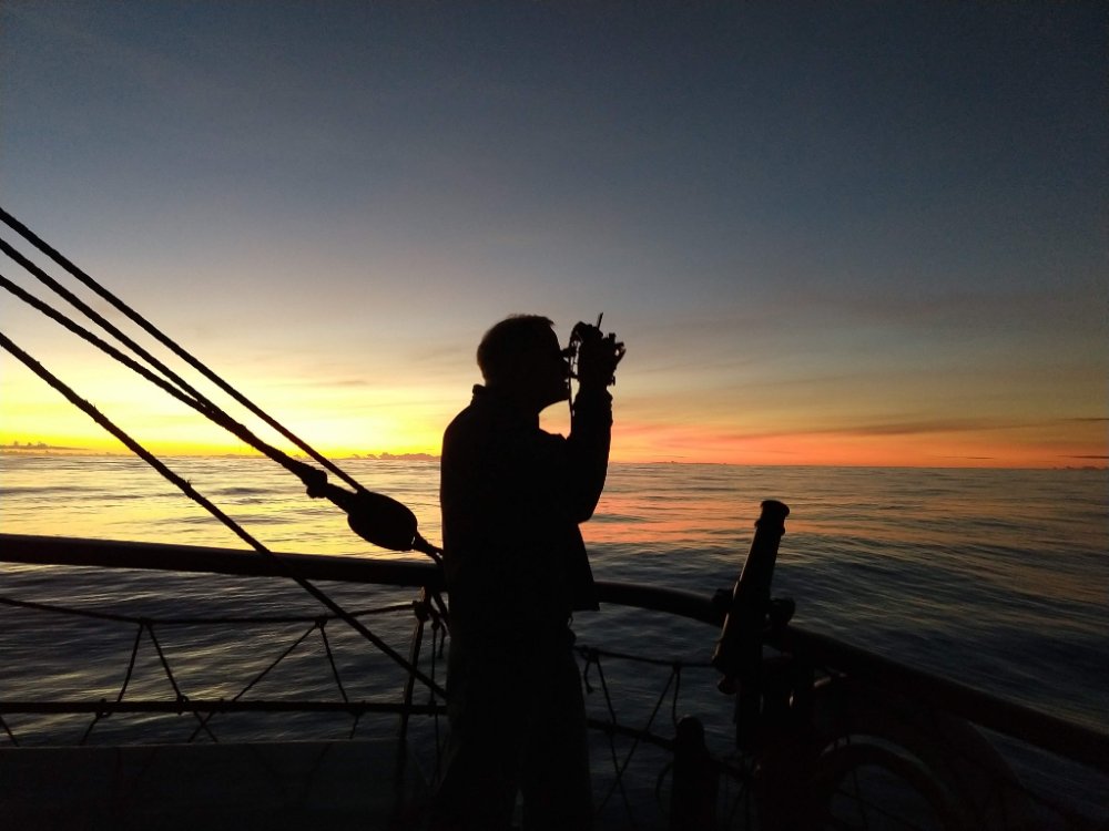 picton_castle's tweet image. #CelestialNavigation at night. On the way to #Pitcairn.
.
#Pictoncastle