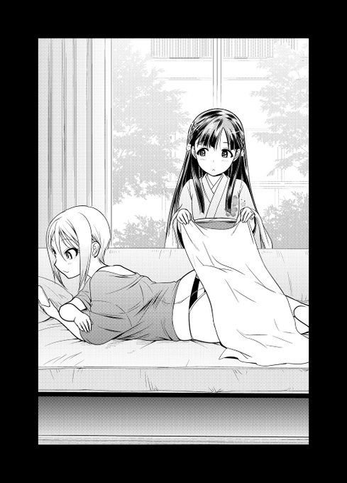 いつものやつです。塩見周子と小早川紗枝。熟年夫婦といかなんというか。ちなみに明日から8月の頭くらいまで篭ってきます。 