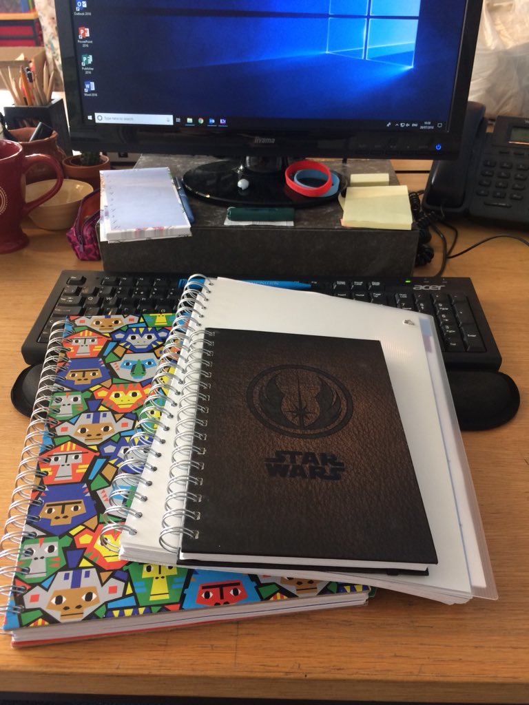 Joanne_Ayris's tweet image. A day late but this picture sums up the #MusTools I need to do SOME of my job @JusticeMuseum 
I really could do with a desk fan as well today!