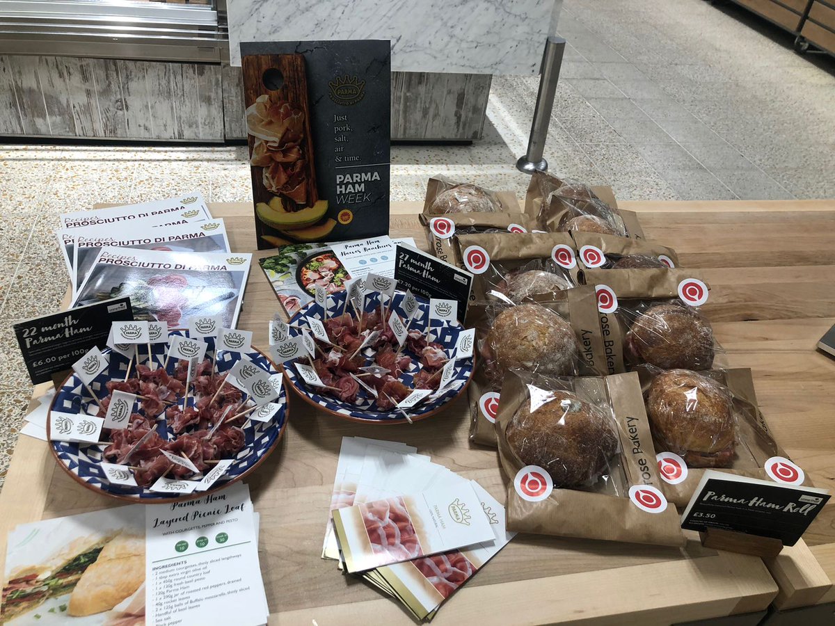 BrandDialogueUK's tweet image. Head to @waitrose in #Richmond this week to sample #ParmaHam for their 'Parma Ham Week'. Only until 29th July. Grab a @ParmaHamUK recipe book or recipe card and eat as much Parma Ham as you can, to get you to #CookWithParmaHam. Hurry, whilst you still can! 😋