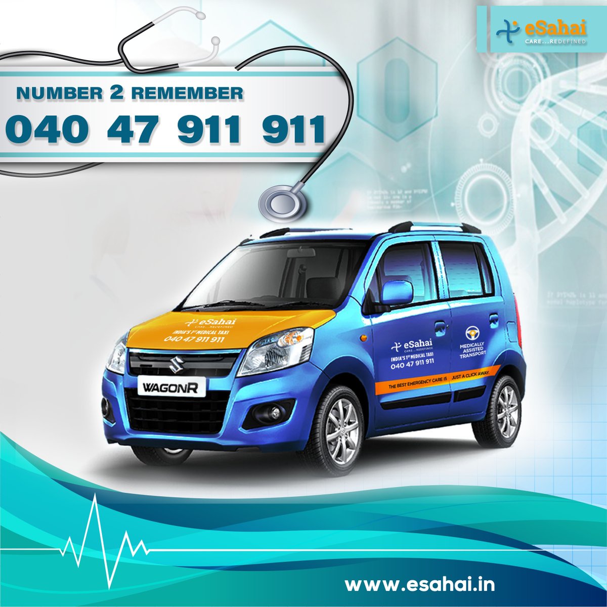 eSahaiIndia's tweet photo. We are just a call away for people who need medical transport.
#eSahai #WheelChairTaxi #Number2Remember #Medicaltransport #people #remember #number. Number 2 remember - 040 47 911 911 https://t.co/BL7rNRJX2S
