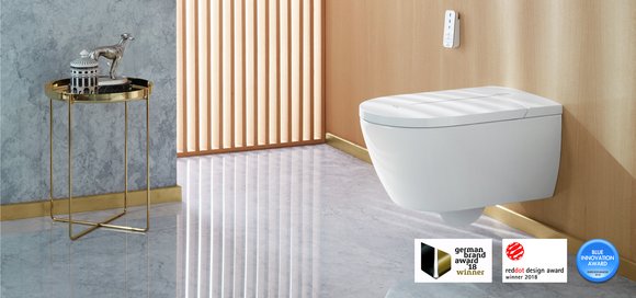 VilleroyBochES's tweet photo. German Brand Award 2018 para Villeroy &amp; Boch –
nuestro inodor-bidé ViClean-I 100 ha sido galardonado con el premio "Brand Innovation of the Year”  #villeroyboches #germanbrandaward #vicleanI100 #bathroom #innovation https://t.co/GRVA3PTSl3