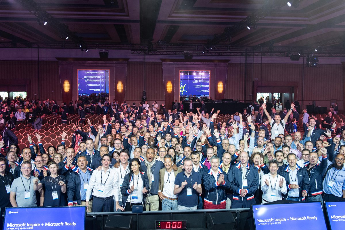 mspartnersfr's tweet photo. Merci à tous nos partenaires qui étaient présents à Las Vegas pour représenter l'écosystème des partenaires Microsoft pour la France 🇫🇷 lors de #MSInspire ! 😊 https://t.co/cOrWu8Og1v