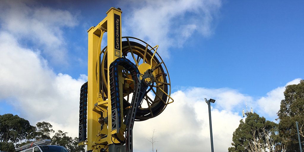 CurtinUni's tweet photo. New #RoXplorer drill rig developed by #DETCRC and #Curtin set to revolutionise the #mining industry.
Find out more: https://t.co/rBbXXKYhdu https://t.co/cx2to4PMIV
