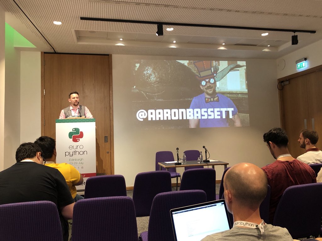 VonageDev's tweet image. The hat 🎩 theme is still going strong 💪 within @NexmoDev #EuroPython2018