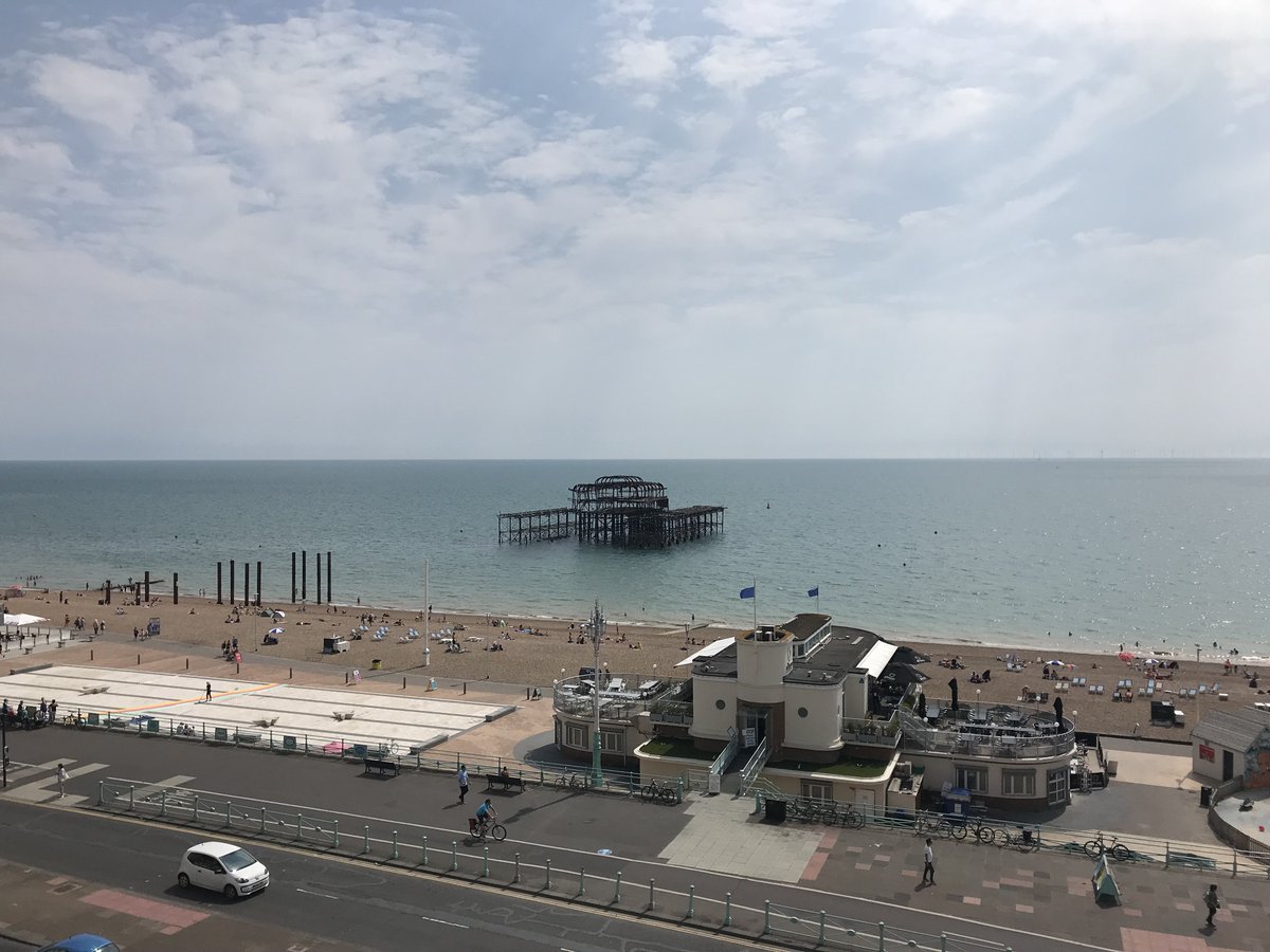 Loving the view from our fourth floor balconies this morning! #lovebrighton #lifeatkgh