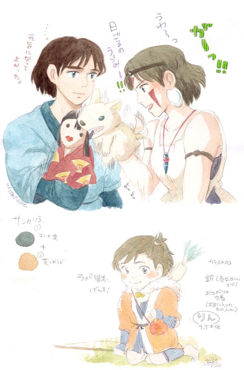 もののけ姫のお絵描き 考察 その他 もののけ姫のお絵描き 考察 その他
