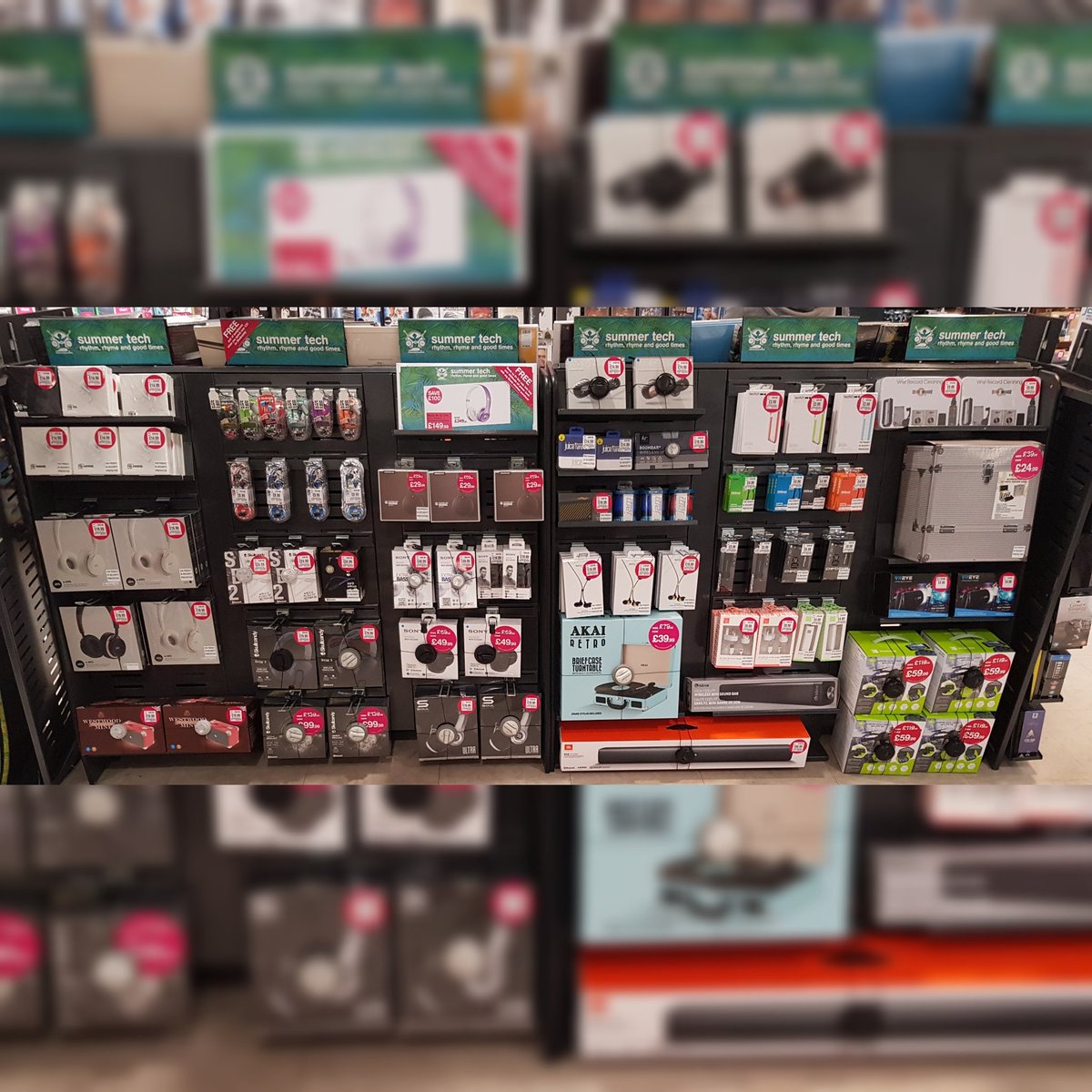 hmvInverness's tweet photo. #hmvSummerTech18 is still going strong in store and there's something for everyone, from discounted headphones, speakers and soundbars to turntables and even vinyl accessories! https://t.co/7DK4i3BuWz