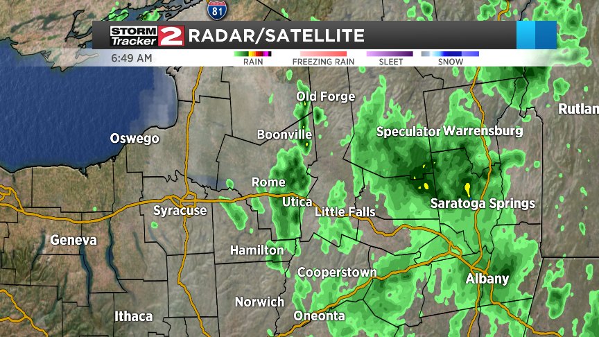 TheRealeDeal's tweet image. Early morning showers will give way to sunshine by the afternoon! #cnywx #dryingout