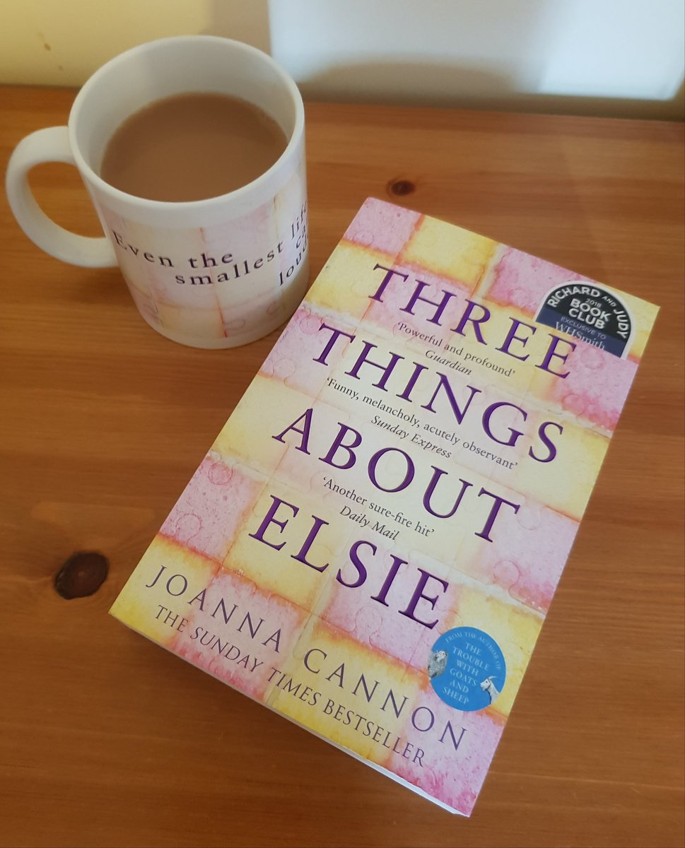 Publication day for the PB of Three Things About Elsie by @JoannaCannon Celebrating with tea in a #ThreeThings mug.  #WHSRJ #PublicationDay @WHSmith @BoroughPress