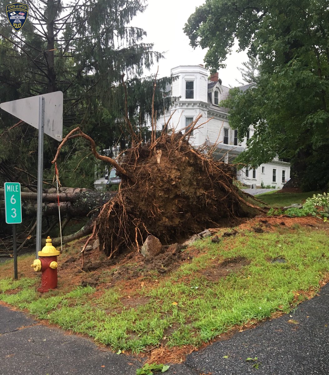 Severe storm ravages Upton, Massachusetts