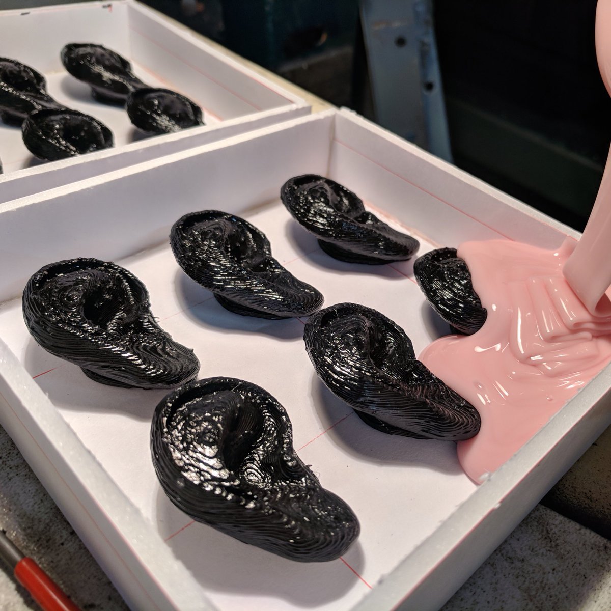 Well thanks to our friends <a href="/ecotonosdesign/">Ecotonos</a> we seem to have entered a new phase of ear manufacturing 👂🍬 #earcandy #b10bash #biomaterials #tissueengineering #science #candy