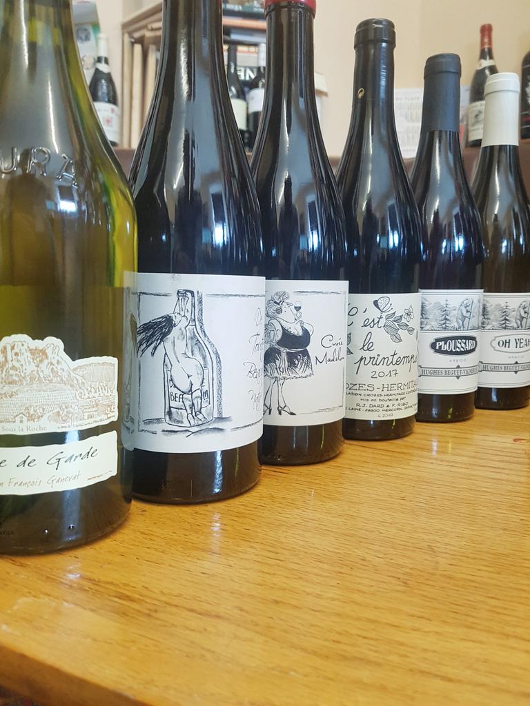 Don't tell Gerard @64_Wine !! While he's away, I bought more #natural wine for the shop. 
#Ganevat
#dardetribo #arbois #hughesbeguet #lowintervention #nointervention