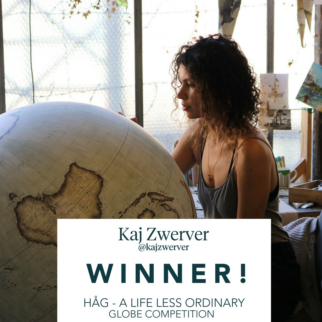 Hoera! Een Nederlandse winnaar van de #HÅG - A life less ordinary globe competition. Van harte Kaj Zwerver! #InspireGreatWork!