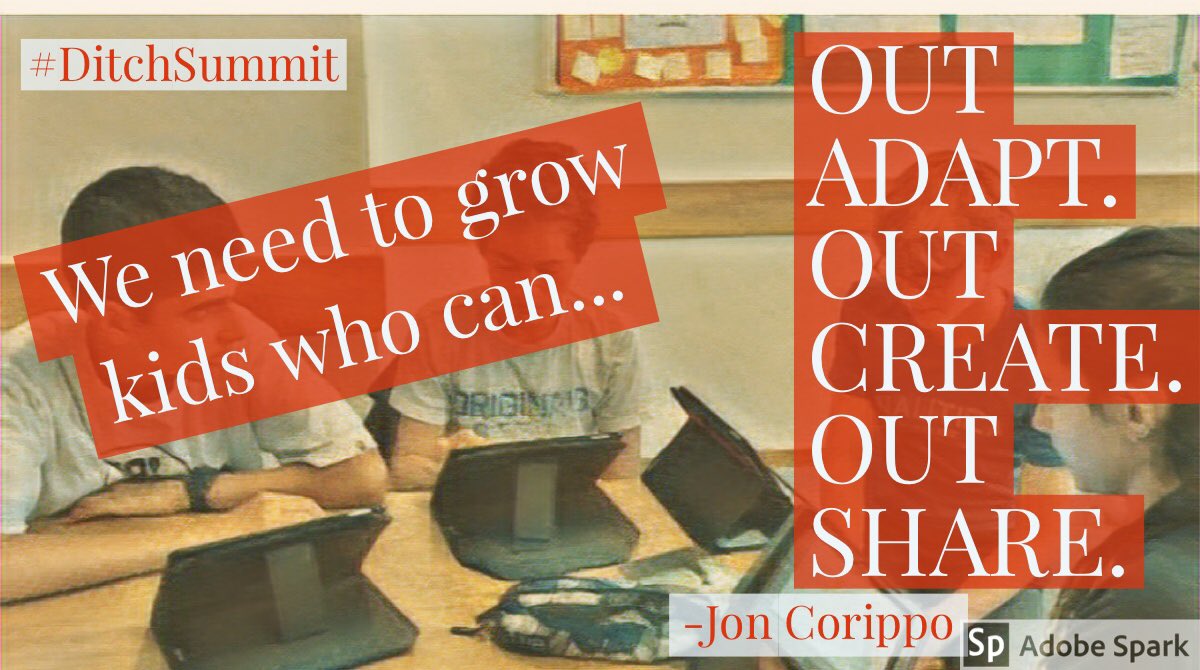 skidmoreaimee's tweet photo. Loved this first session on Solid Teaching Craftsmanship for Everyone with ⁦⁦@jcorippo⁩ ⁦@CateTolnai⁩ ⁦@jmattmiller⁩ #DitchSummit https://t.co/D2zPlpbna0