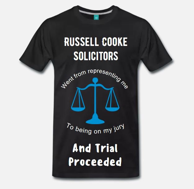 #Giveaway to #Win a #Russellcooke #Solicitors caught out t shirt

T&C's see first tweet in thread

#Freezywater #FriernBarnet #Frognal #Fulham #Fulwell #Gallowscorner #gantshill #GideaPark #Gipsyhill #Goddington #GoldersGreen #Goodmayes #Gospeloak #GrahamePark #lawsociety #LBC